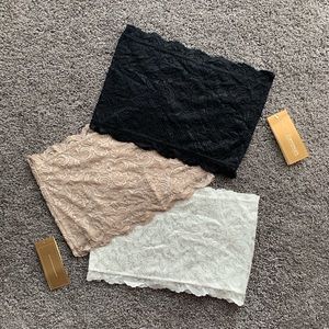 Set of three Francesca’s bandeau tops